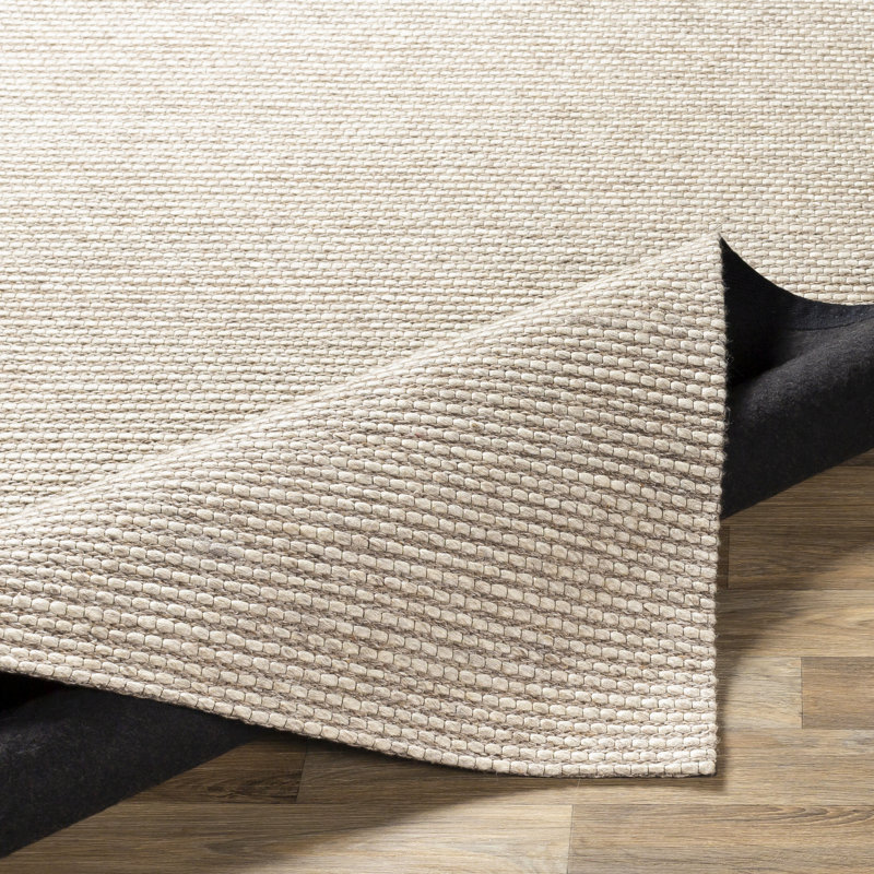 Tapis rayé brun foncé tissé à plat à la main Curtin, Rectangle 2 pi x 3 pi