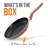 Nutrichef Large Open Fry Pan - Non-Stick High-Qualified Kitchen Cookware With Black Inside And Brown Outside (Works With Model: Nccwa13Br)-99992338