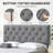 Tufted Upholstered Headboard – Adjustable Linen Design-1182413897