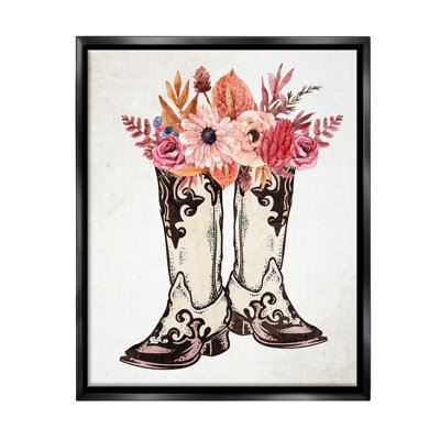 " Rodeo Boot Bouquet Floater Frame " by Kim Allen