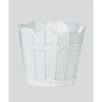 Padminie Wood Barrel Planter