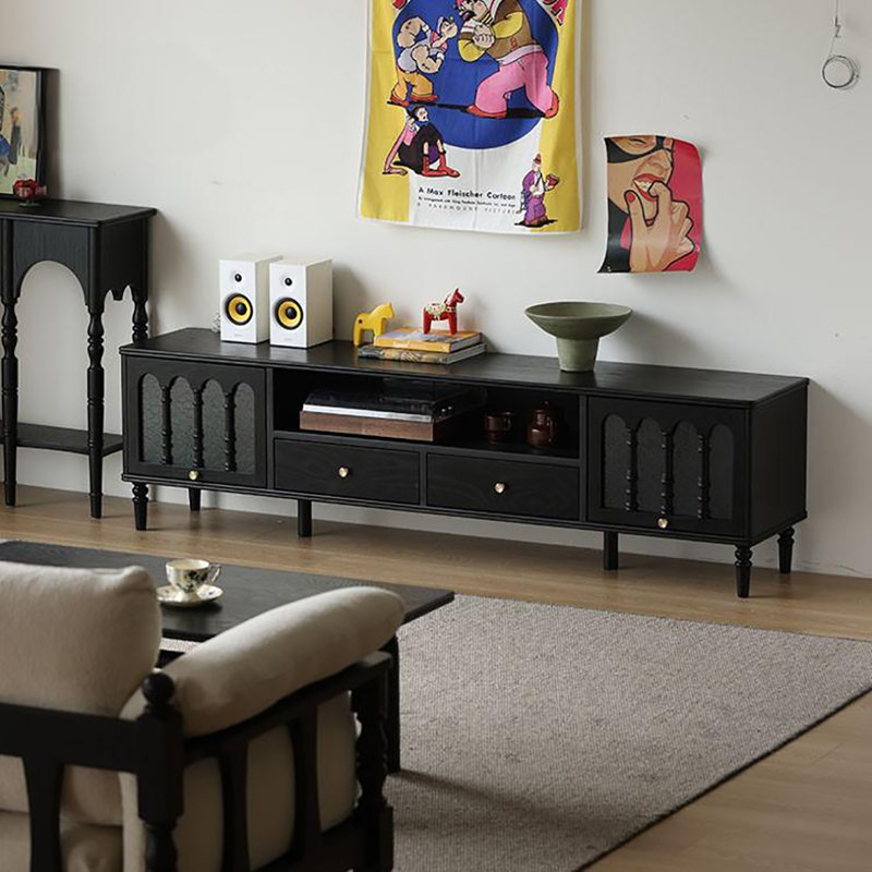 Meuble télé américain rétro, 86.6"