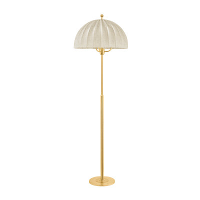 Lampe sur pied Palmetto en laiton vieilli par Cortney Bishop