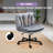Criss Cross Legged Ergonomic Home Office Desk Chair, Armless Wide Computer Seat Comfy Vanity Chair With Casters-1526392883-1526392885