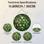 Panneau de vitrail 12 "H Celtic Knot