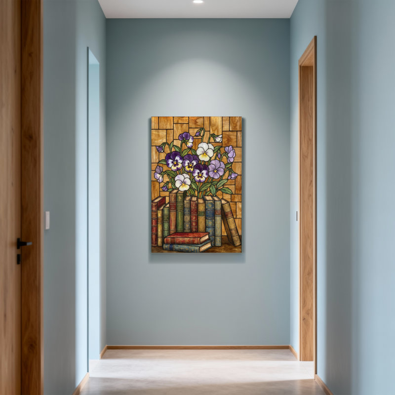 Plantes et fleurs, livres de fleurs, brique, impression d'art mural, H 18 po x l 12 po