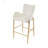 28.75 Inch Counter Height Bar Stools Set Of 2, Velvet Upholstered With Golden Legs And Footrests For Comfort And Style, Bar Stool-1476808629
