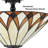 Stained Glass Semi Flush Ceiling Light-682609381