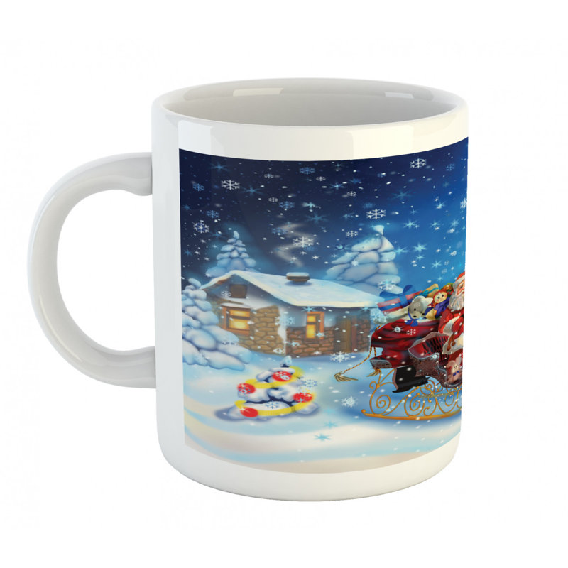 Grande tasse à café santa