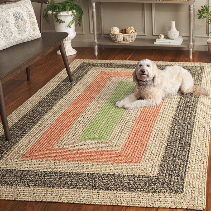 Whiddon Woven Performance Machine Washable Performance Chevron Indoor/Outdoor Area Rug, Rectangle 5' x 8'