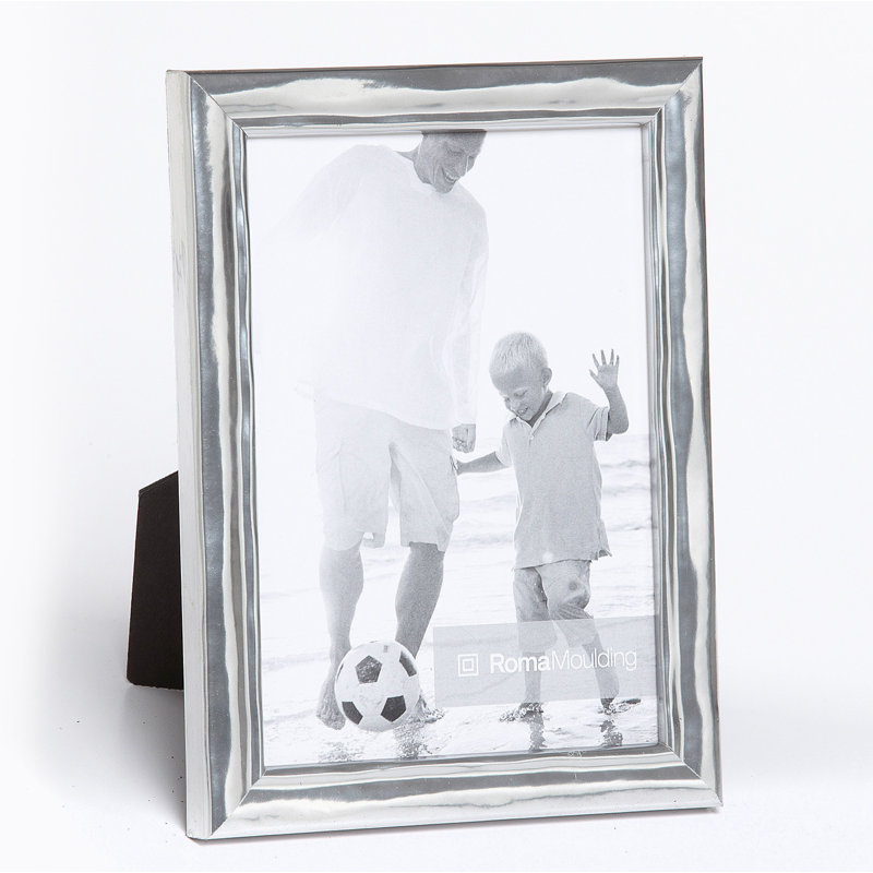Catron Wood Embossed Picture Frame, 8" x 10", Shimmering Silver