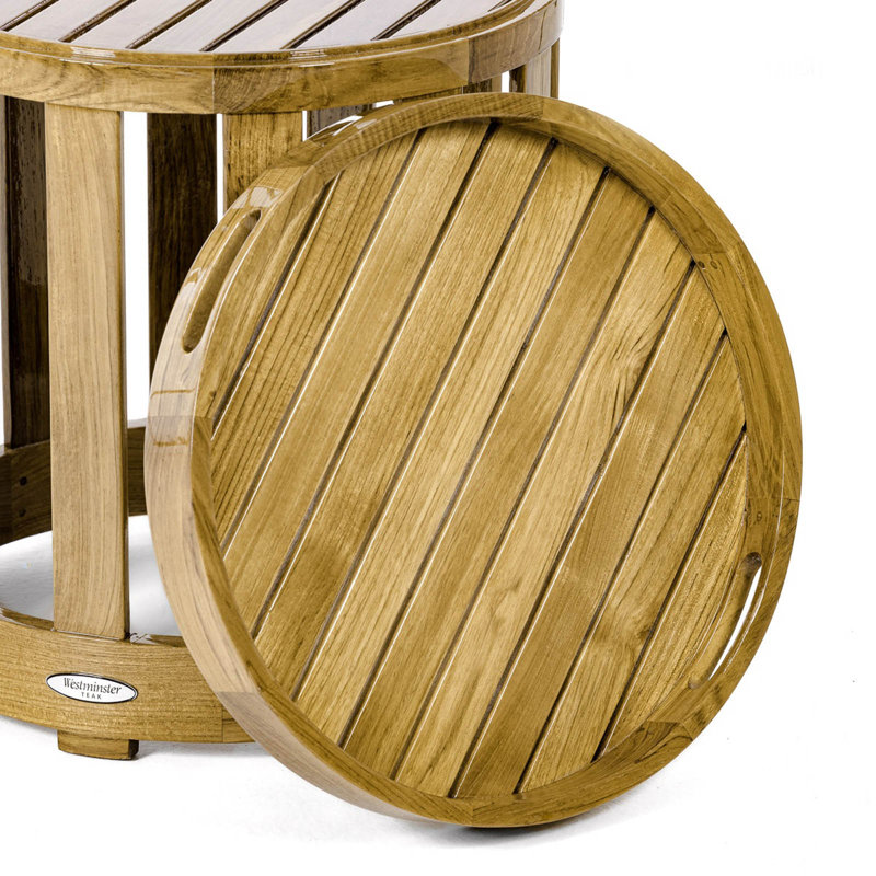Plateau en bois de teck Westminster