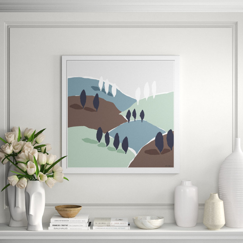 Mountain And Valley East, Neutral Giclee Print by Dana Gibson