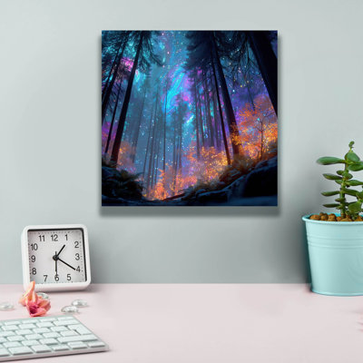  'Luinescent Forest' by Ann Klee Canvas Wall Art, 12" x 12"