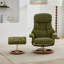 Fauteuil inclinable de massage en chenille avec repose-pieds en tissu-486271564-494235193