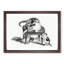 Cat with Kittens by Gottfried Mind - Picture Frame Drawing Print-55513653-55513656