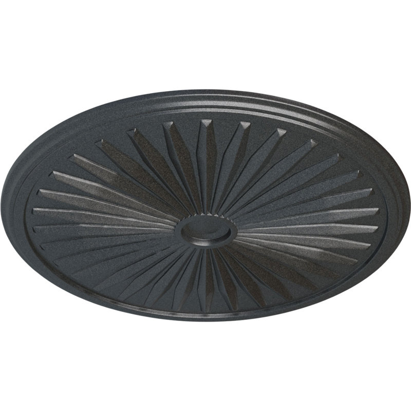Médaillon de plafond de 33 1/8 po x 3 1/2 po x P 1 3/8 po (convient aux auvents jusqu'à 5 po), Étain