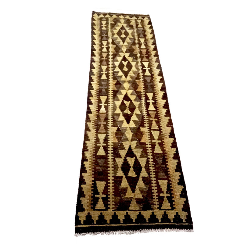 Runner Riemer Geometric Hand Woven 80cm X 300cm Area Rug