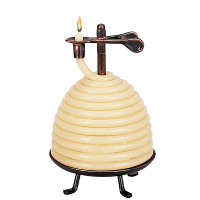 Unscented Novelty Candle with Metal Holder