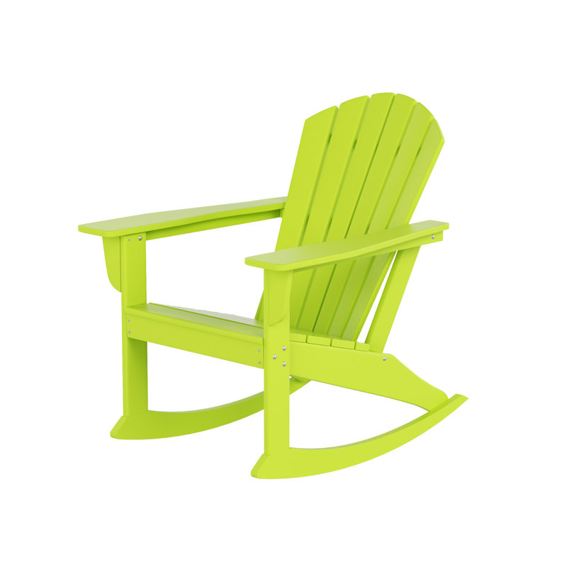 Chaise Adirondack berçante en PEHD Altura, Citron
