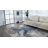 Modern Abstract Blue Gray Gold Area Rug-70293948
