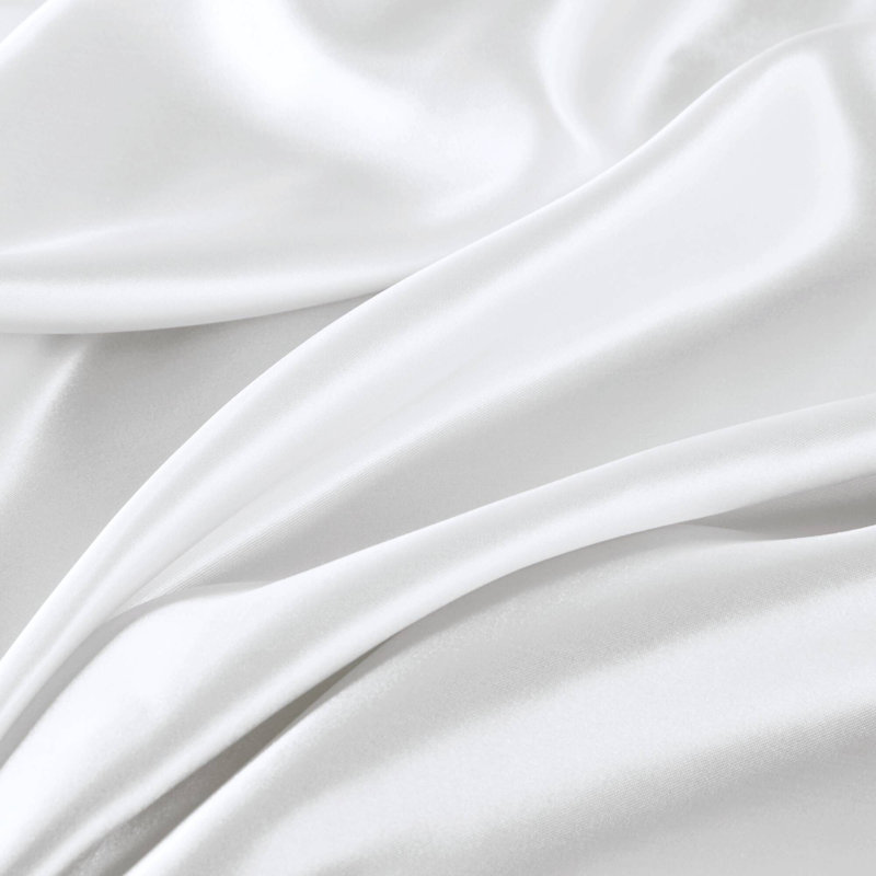 Satin White 100% Satin Luxury Wrinkle Resistant 6-Piece King Sheet Set, White, King Sheet Set + 4 Standard Pillowcases