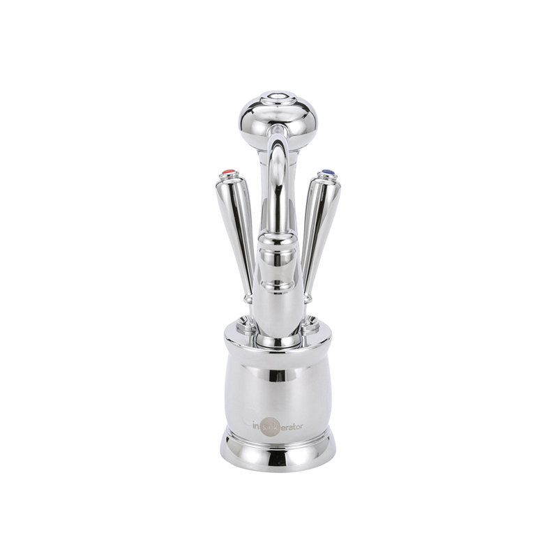 Distributeur d'eau chaude et froide antique antique, Chrome