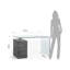 Damore Glass Solid Wood Writing Desk-38087213