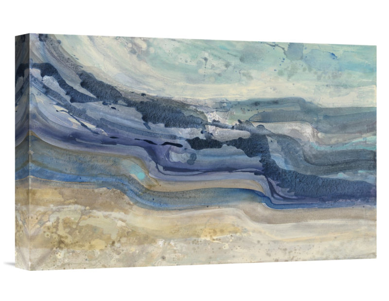 " Currents " by Albena Hristova, 12" H x 18" W, Wrapped Canvas, No Matte