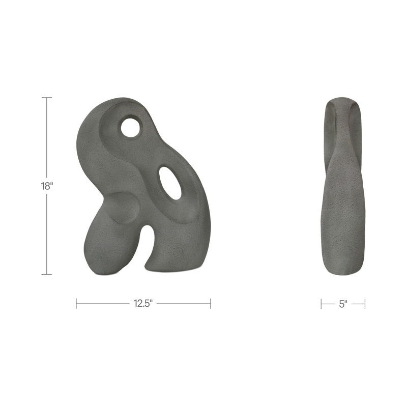 Sculpture Dara Ecomix gris anthracite