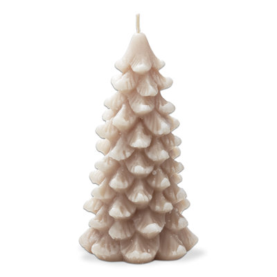 Frosted Pine Tree Candle