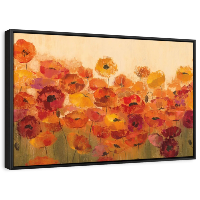 Impression sur toile Vibrant Summer Poppies, H 9 po x l 13 po