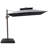 Sil 132'' x 108'' Rectangular Cantilever Umbrella with Crank Lift , Counter Weights Included-1707883460