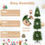 7.5' Artificial Pine Christmas Tree with Color & Clear Lights