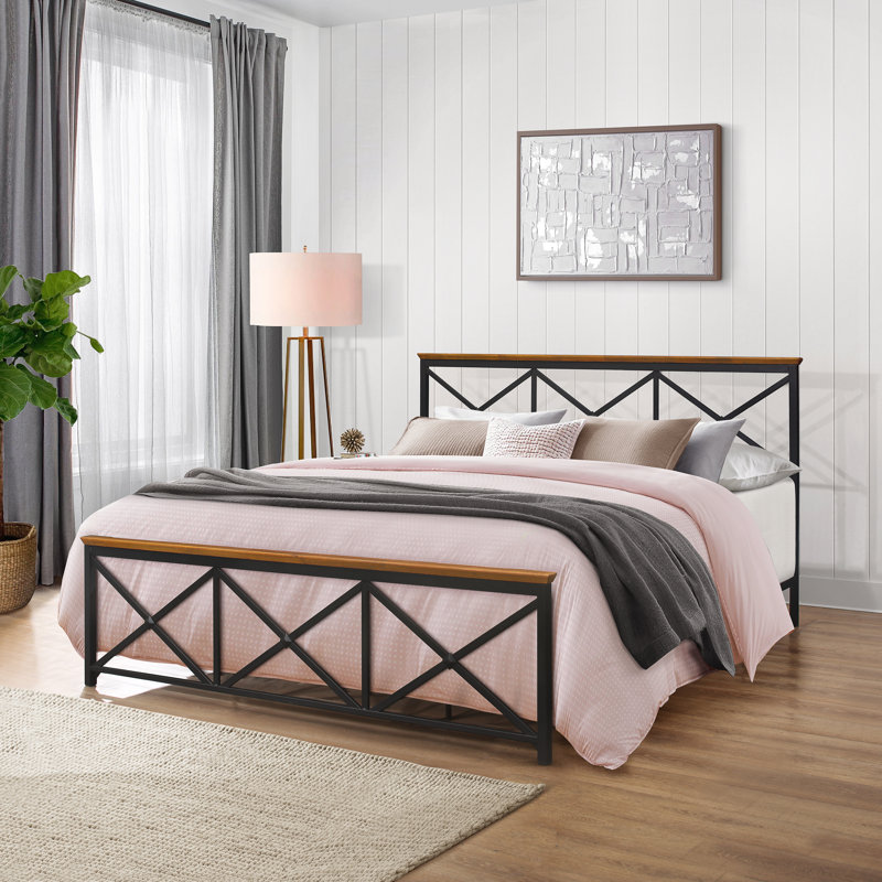 Hagood Metal Open-Frame Bed, King
