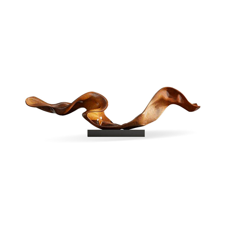 Objet décoratif en plastique renforcé de fibres de verre Brownness, Brownness/Black