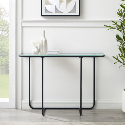 Richins 112cm Glass Console Table