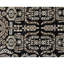 Tapis noir et noir noué à la main de haute qualité