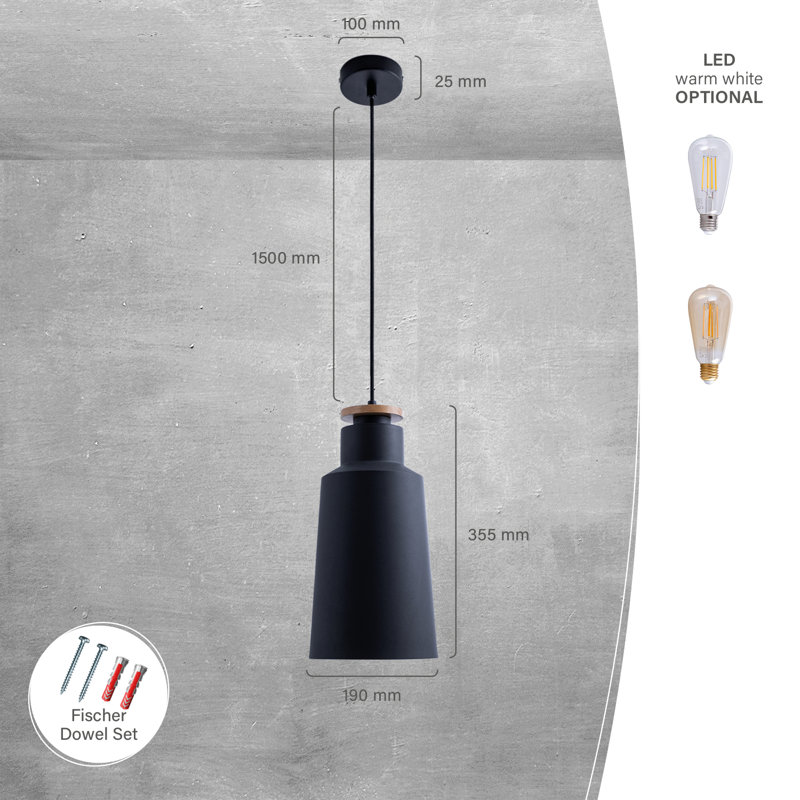 Lolita 1 - Light Single Pendant, Anthracite