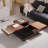 Square solid wood creative premium tea table-106744296
