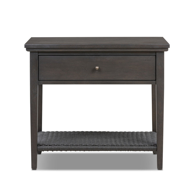 Mott Nightstand, Smoked Black