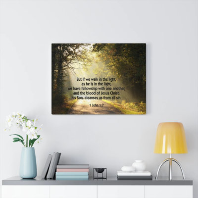 Walk In The Light - Wrapped Canvas Print