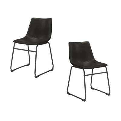 Chaise de salle à manger rembourrée à dossier