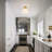 3-Light Tapered Glass Semi Flush Mount