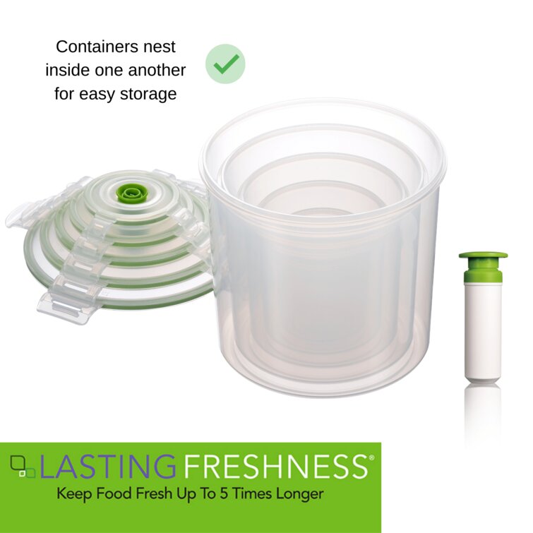 Lasting Freshness 19 Piece Vacuum Seal Food Storage