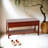 Quality Entryway Shoe Bench In Cherry Finish Solid Wood And Ample Storage - 35.5" X 13" 18" Practical With Useful Strong Construction For-127628836