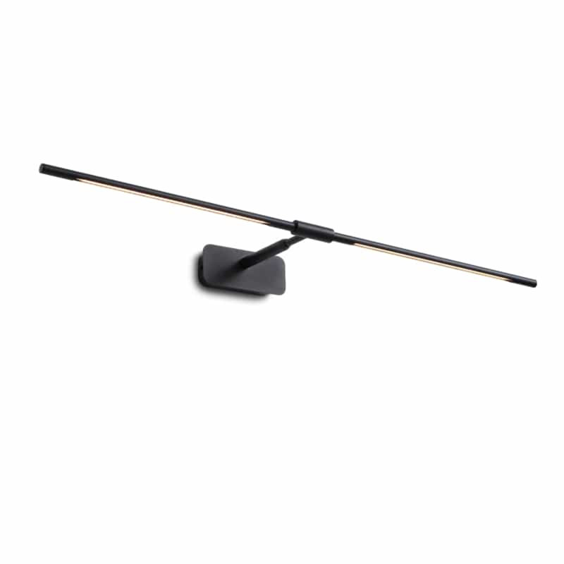 UltraBeam 8 Watt LED 800mm Wide Black Adjustable Over Cabinet and Mirror Light