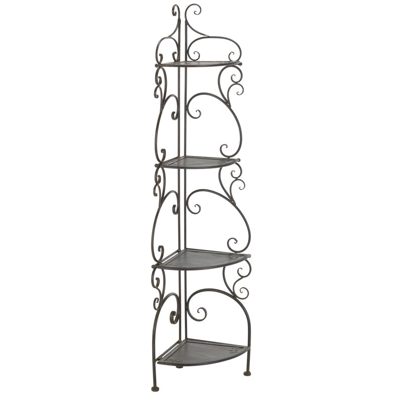 Support pour plante Vangesa, Noir antique