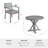 Martha Stewart Bedford All-Weather Patio Set With 36" Round Trestle Base Table And 4 Stack Armchairs-124405103-124405100