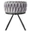 42cm H Velvet Upholstered Metal Upholstered Back Accent-92885285-92885281
